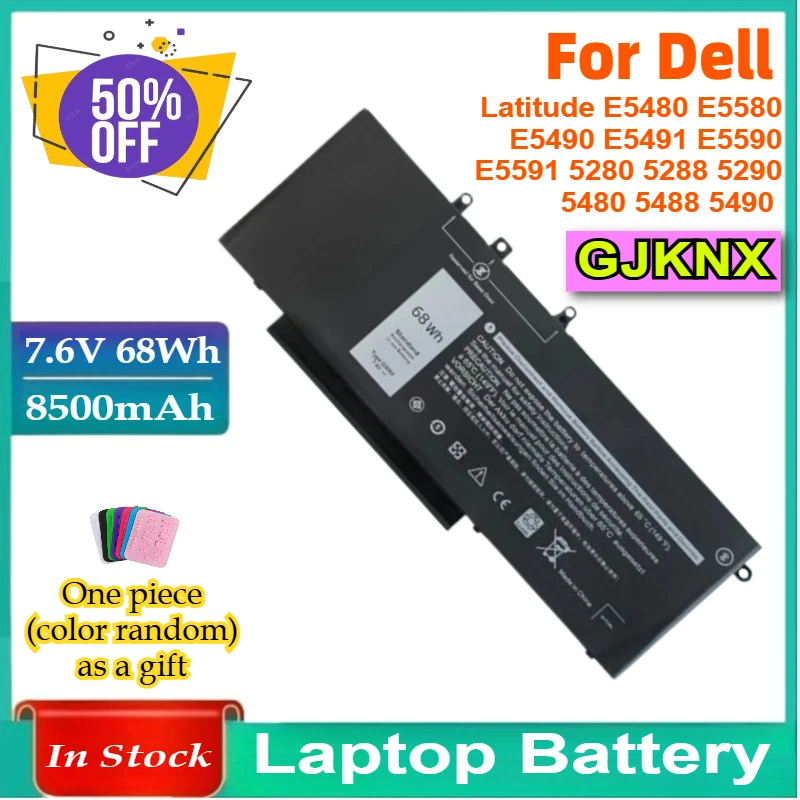 GJKNX Laptop Battery for Dell Latitude E5480 E5580 E5490 E5491 E5590 E5591 5280 5288 5290 5480 5488 5490 Precision 15 3520 M3530