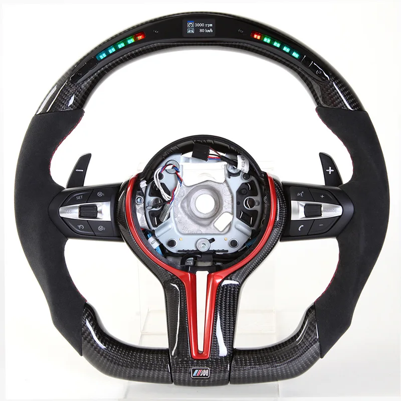 

For BMW F10 F30 E46 E90 Light Emitting Diode Retrofit Smart Carbon Fiber Car Steering Wheel