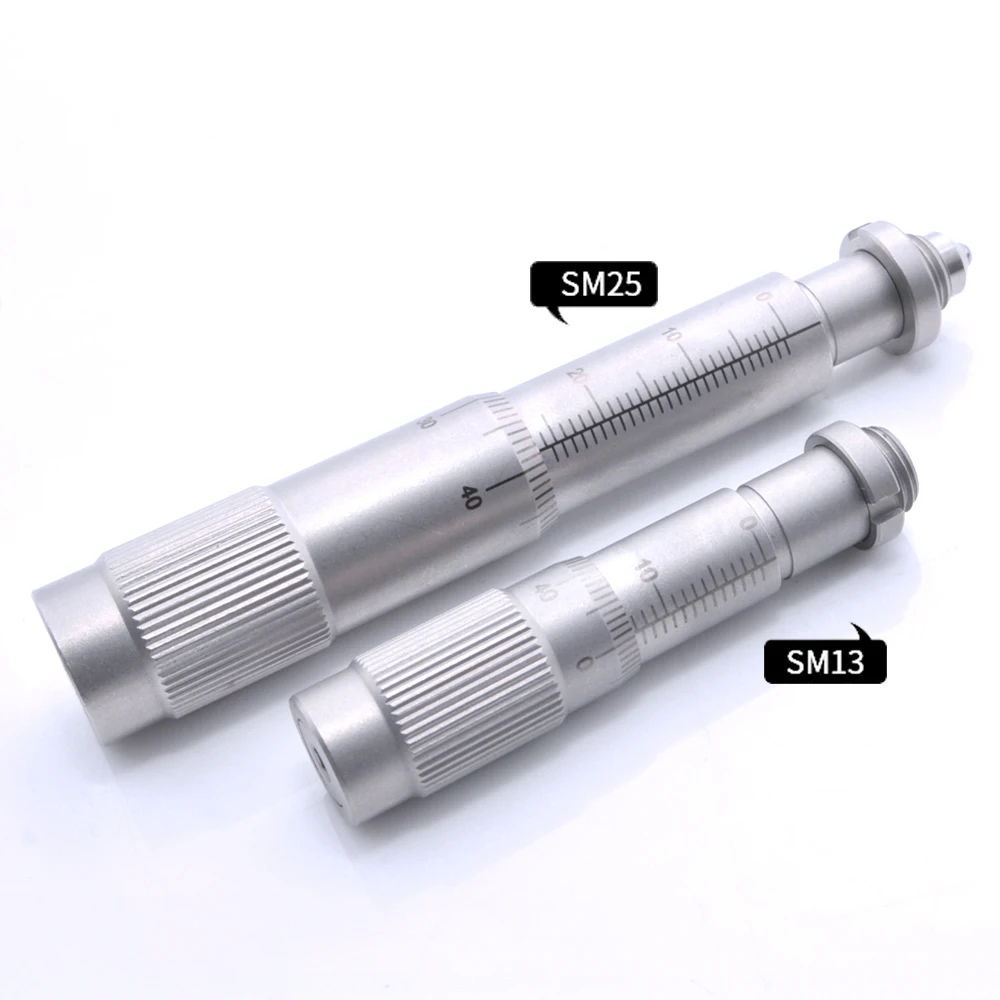 SM25 Vernier Micrometer Head Micrometer Head Micrometer Head Manual Actuator Driver with Mounting Nut Screw Measurement Oeabt