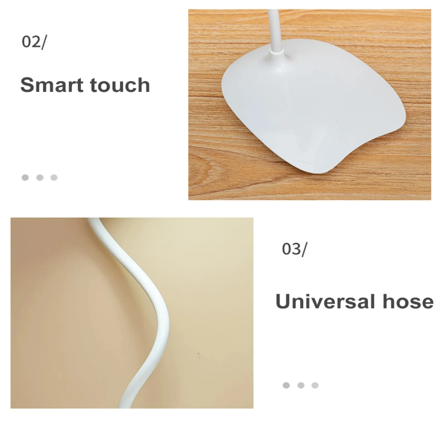 Portable Rechargeable Led Desk Lamp | Stepless Dimmable Bedroom Bedside Light | USB Powered Night Light