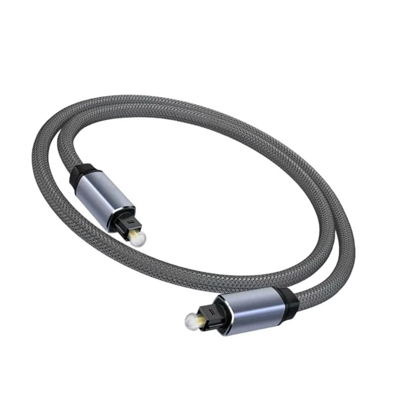 Nylon Braided SPDIF Optical Cable Male to Male for Superior Sound in Soundbar 83CF