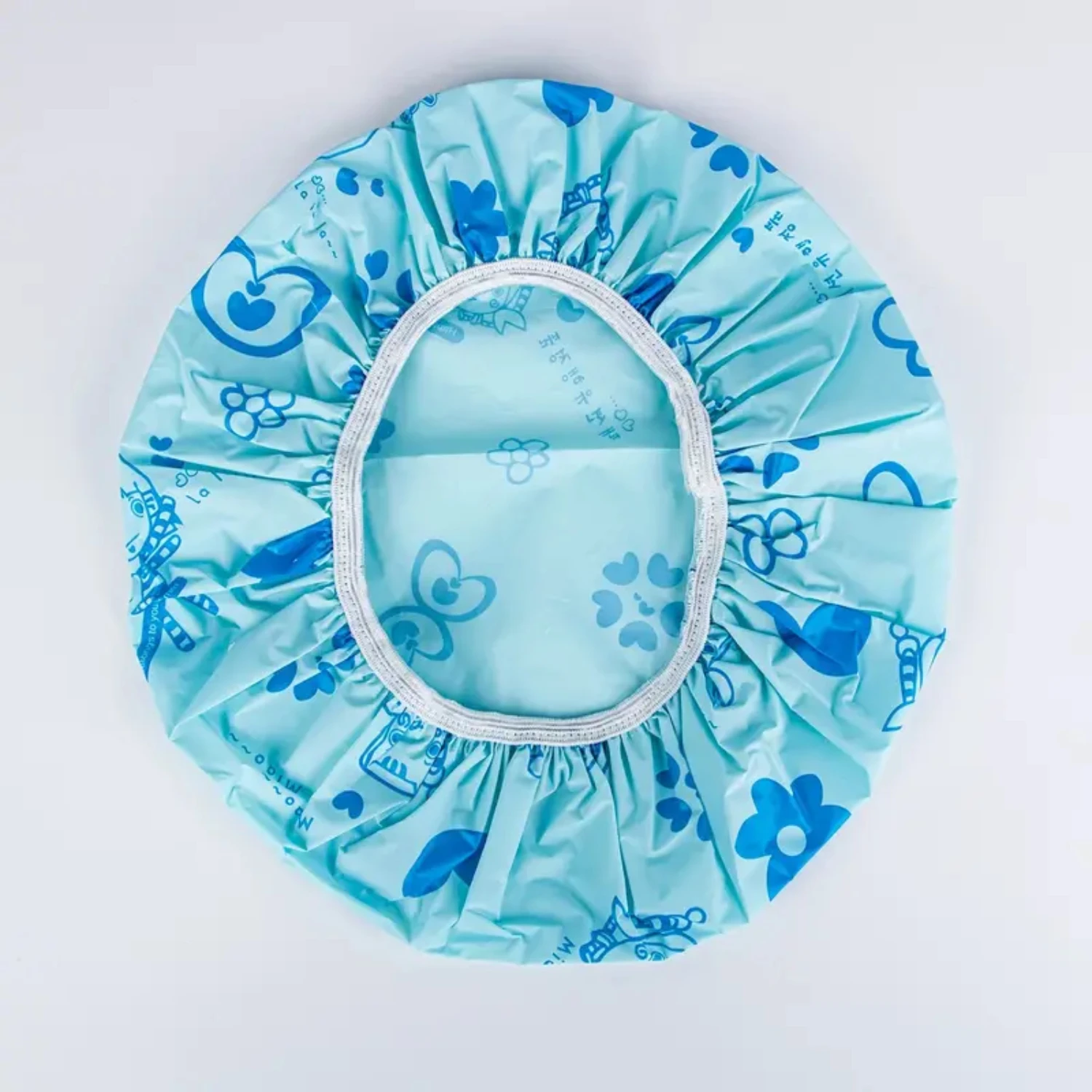 قبعة استحمام للاستحمام، شعر جديد لحماية مستلزمات الحمام، أداة غسيل بلون سادة، شريط مرن