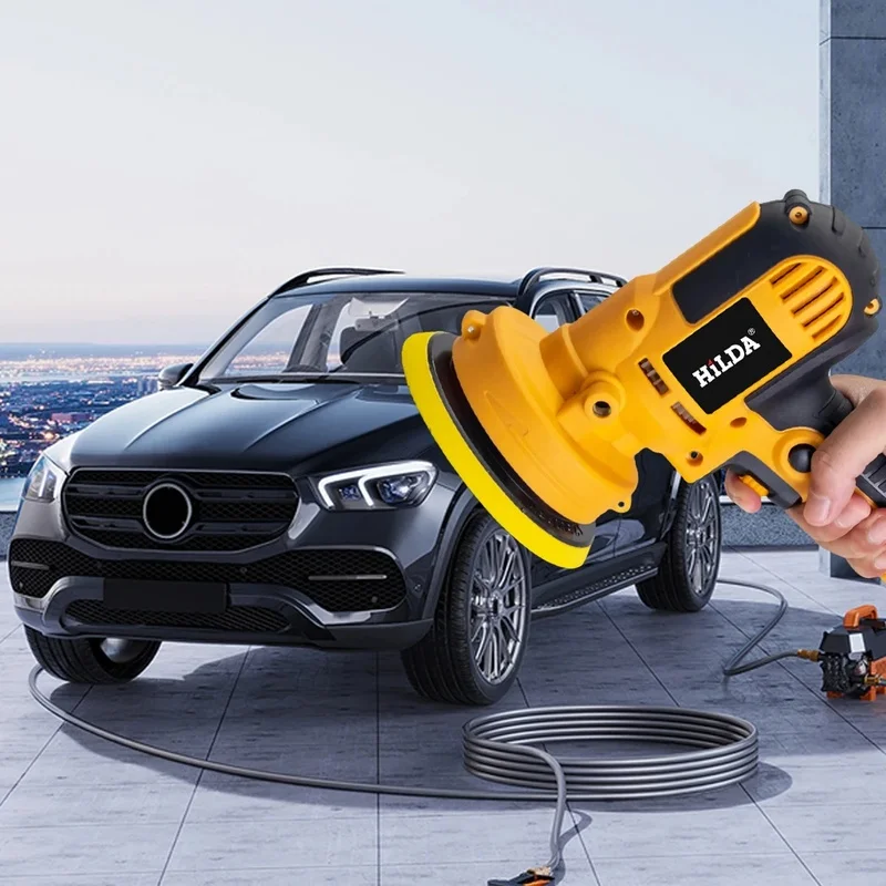 

700W Low Noise Electric Polisher for Car Care, Sanding and Waxing Tool, Perfect for Vehicle Maintenance and Detailing