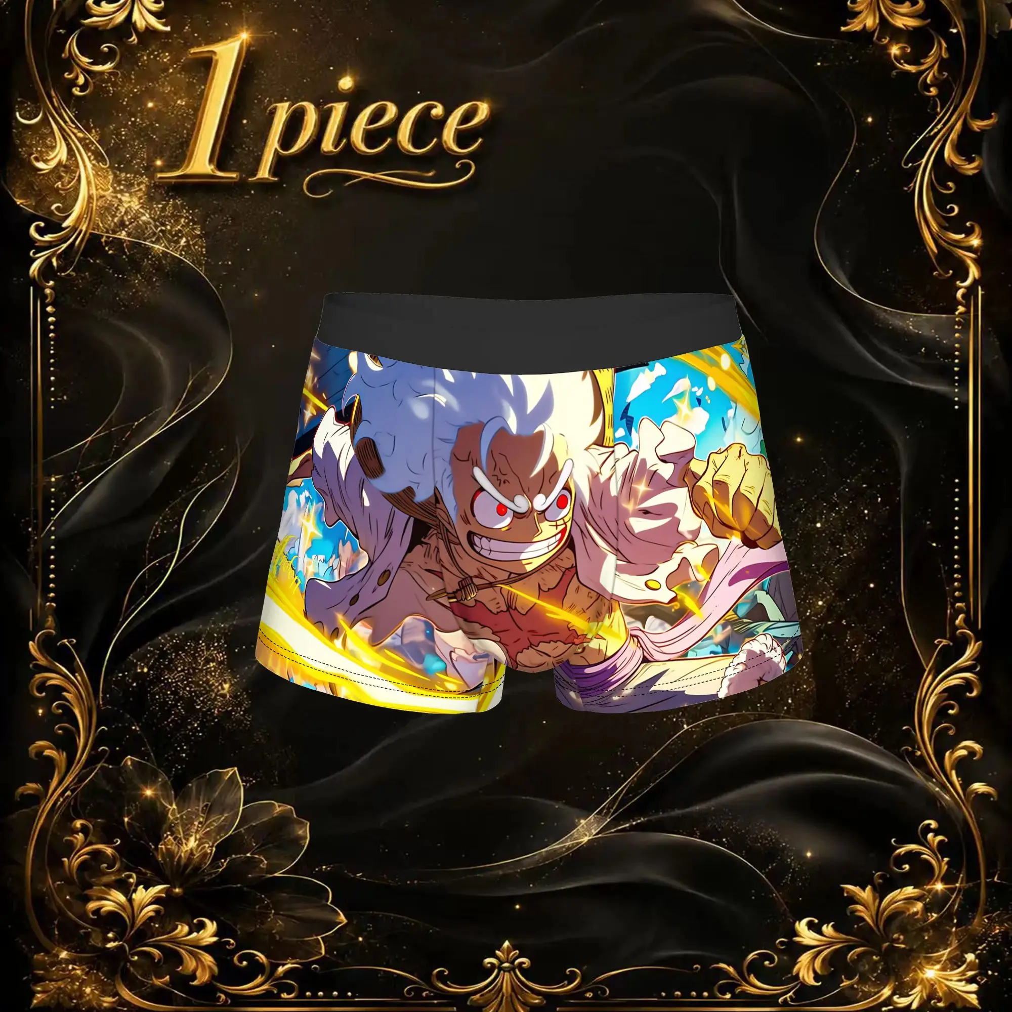 Anime One piece Theme Theme Boxers adults 18 plus Custom Underpants Homme Panties Men's Underwear Ventilate Shorts Boxer Briefs
