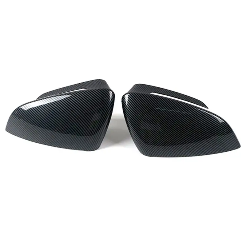 

A96E-Car Carbon Fiber Rearview Side Glass Mirror Cover Trim Frame Side Mirror Caps For-VW ID.4 CROZZ 2021 2022