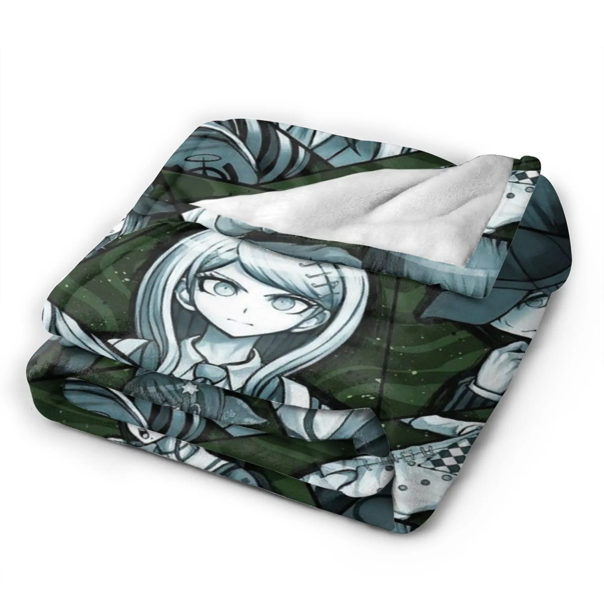Danganronpa Flannel Blanket Autumn Nagito Komaeda The Ultimate Warm Throw Blanket for Child Bedroom Bedspread Sofa Bed Cover