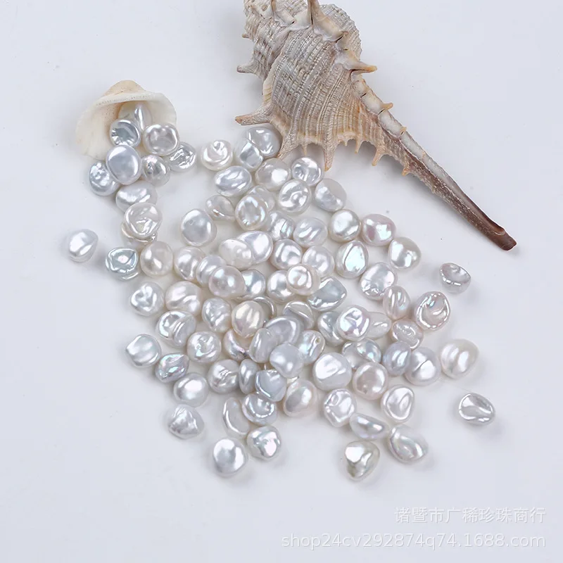 5pcs per bag  8-9mm white keshi pearl beads for jewelry making