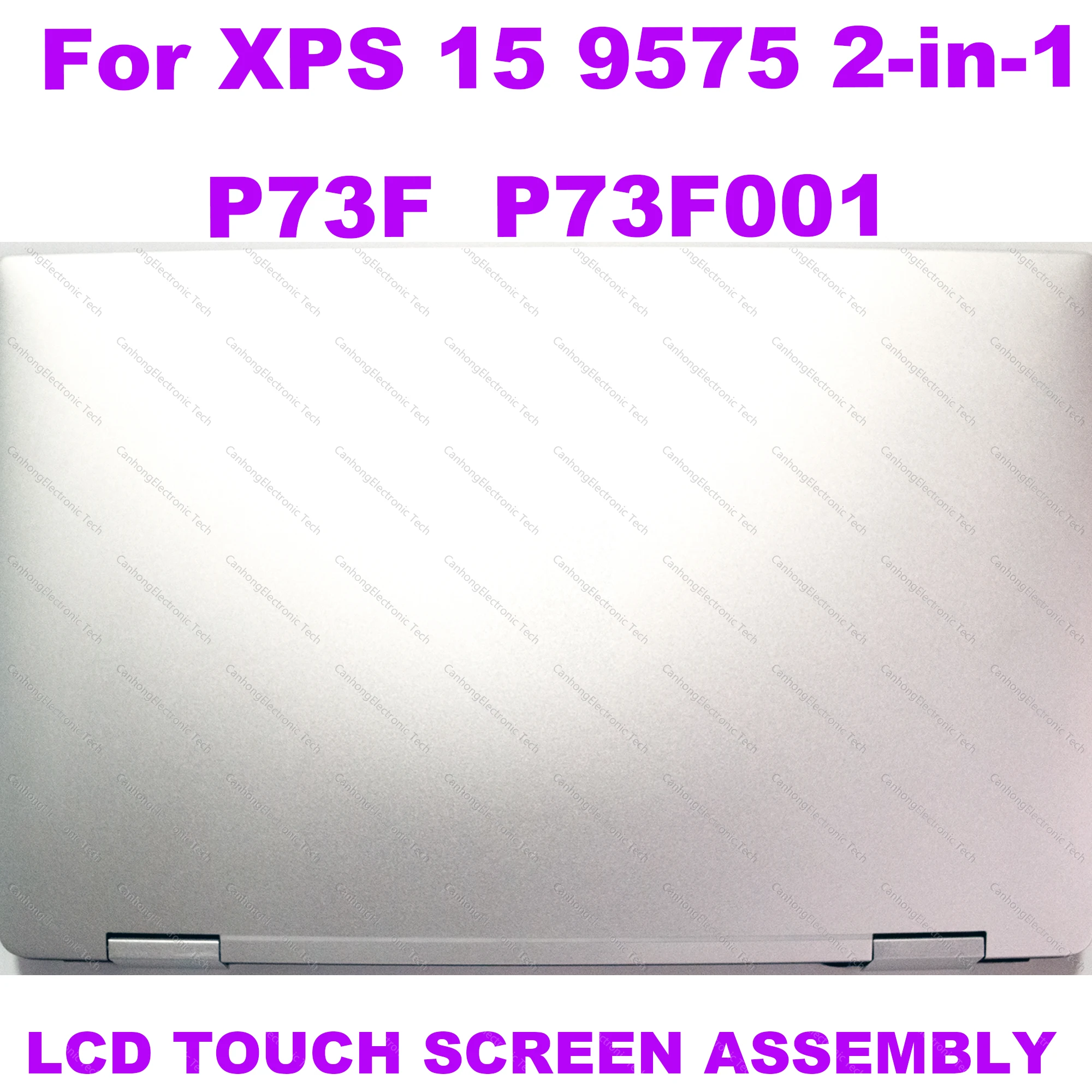 Imagem -03 - para Dell Xps 15 9575 2-em1 P73f P73f001 Lcd Screen Display Digitador Substituição do Portátil Conjunto Completo 15.6-inches