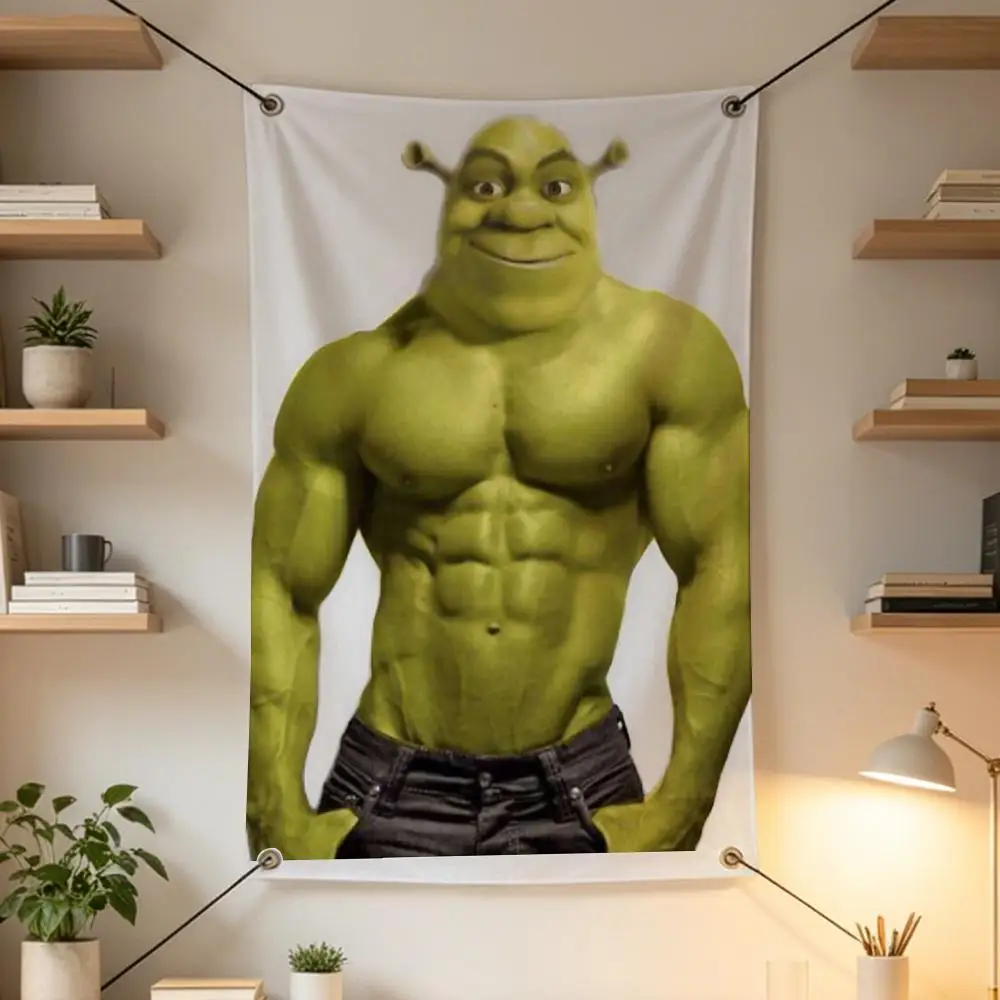 Image of Animierte S-Shrek-Flaggen, Außendekorationen, Musikbars, Inneneinrichtungen, Terrassen- und Gartendekorationen