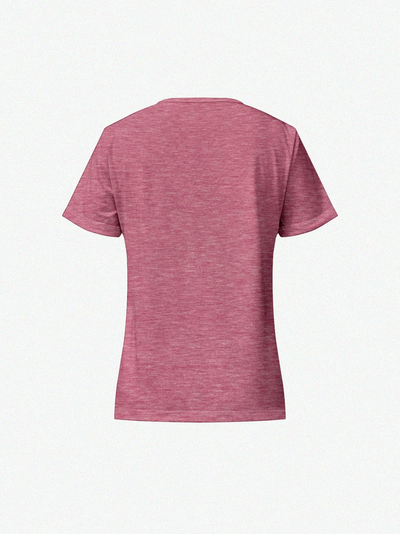 Sommer 2026 Neues Damen-T-Shirt mit V-Ausschnitt, Kurzarm, elegant, lässig, einfarbig, aus Baumwolle – Detail 2
