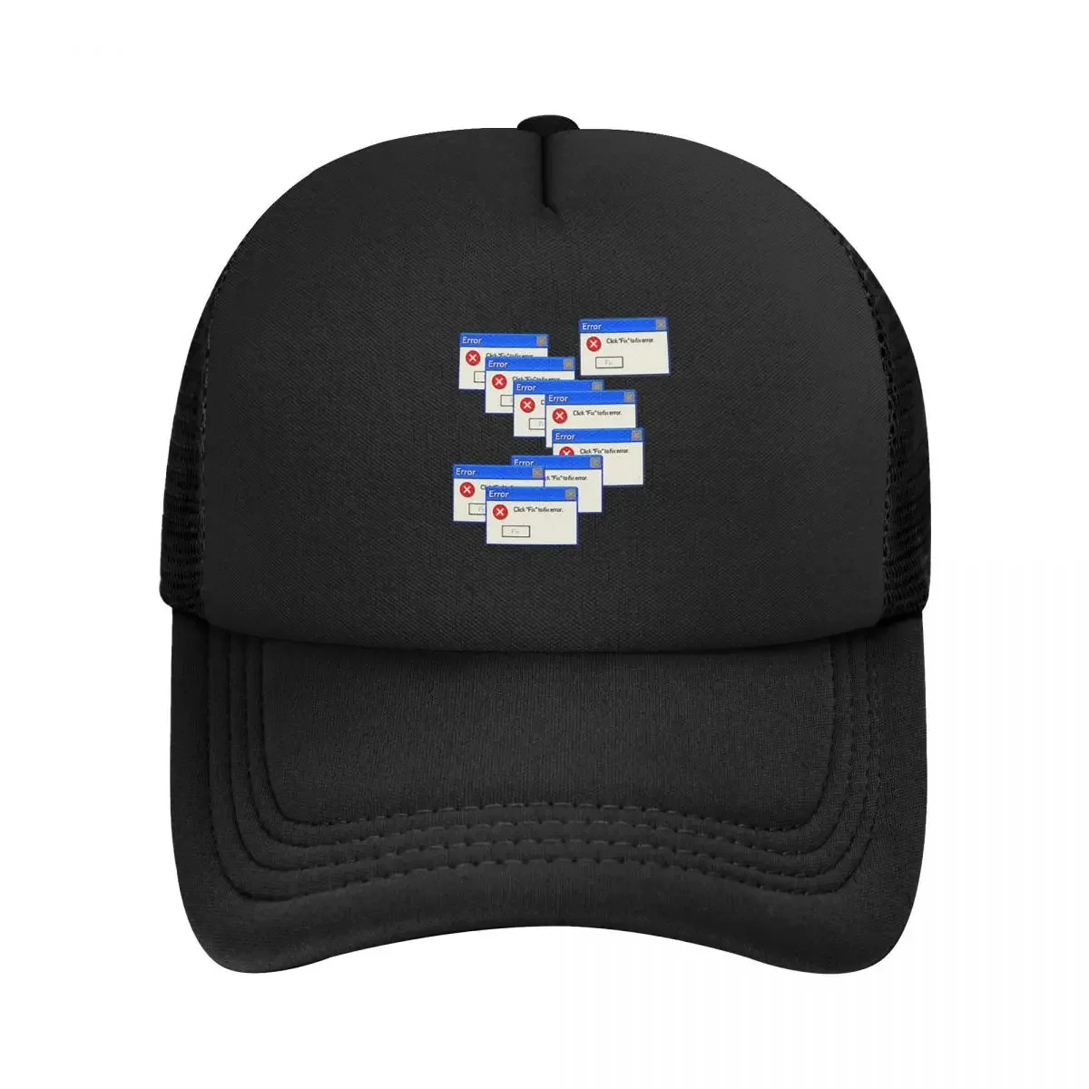 Error Windows Xp Mesh Baseball Caps Snapback Fashion Baseball Hats Breathable Casual Casquette Outdoor For Men's And Women's