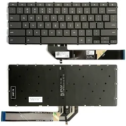 US/RU Backlit Keyboard for Lenovo Ideapad Flex 5 CB-13IML05 82B8,Flex 3 CB-11IGL05 CB-11M735 Chrome-11M836,SN21E95605 PT1SRB-USA