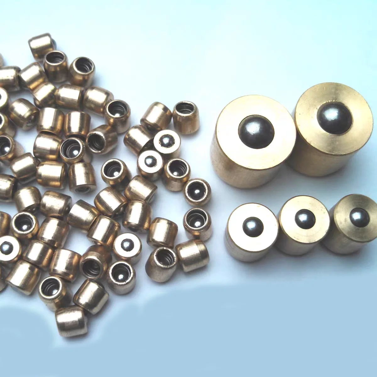 

Brass Press Fit Oil Cup Grease Oiler Ball Push Button Spring Nozzle for Engine Motor Replacement Parts