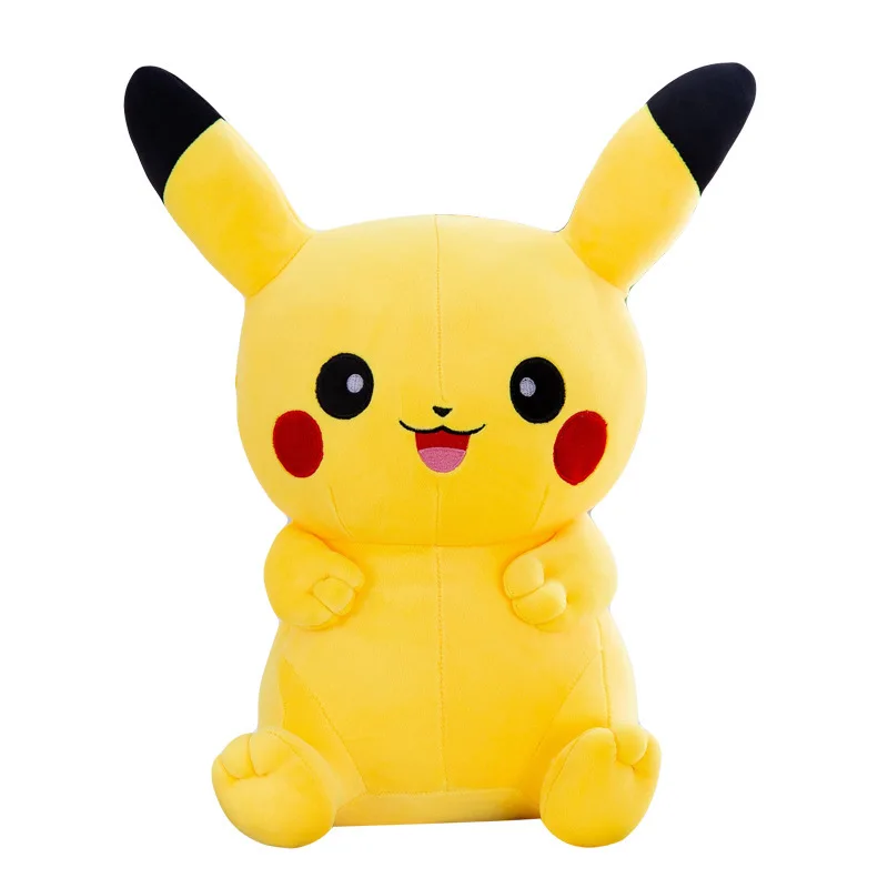 Peluche grande de Pikachu, muñeco de felpa de Anime Pokémon, almohada suave Kawaii, monstruo de bolsillo, juguete de regalo, gran oferta,