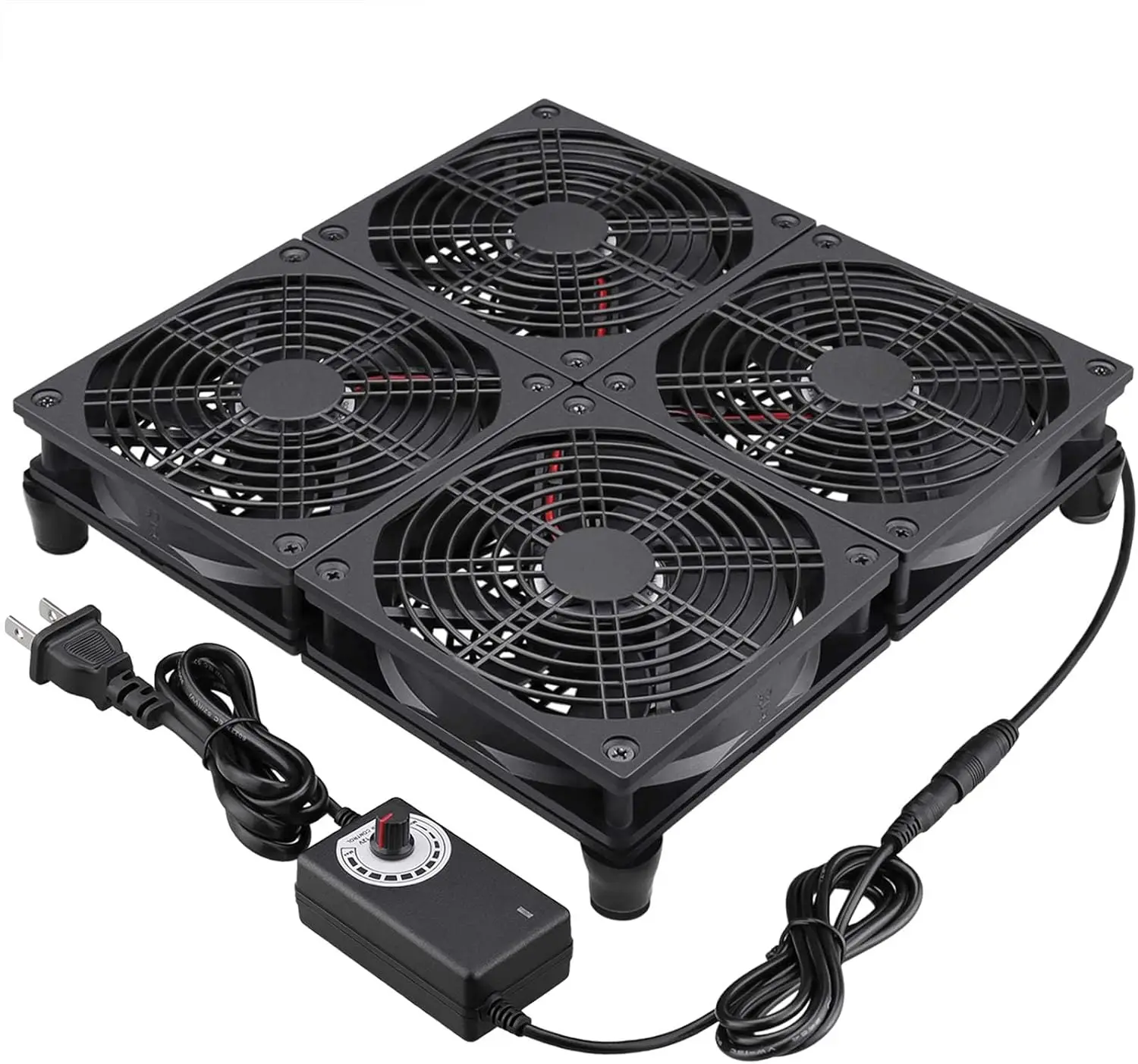 

Router TV Box Cooling Fan with Speed Control, 182CFM Big Airflow Cooling for ASUS GT/RT-AC5300, Router TV Box Cooling Frame
