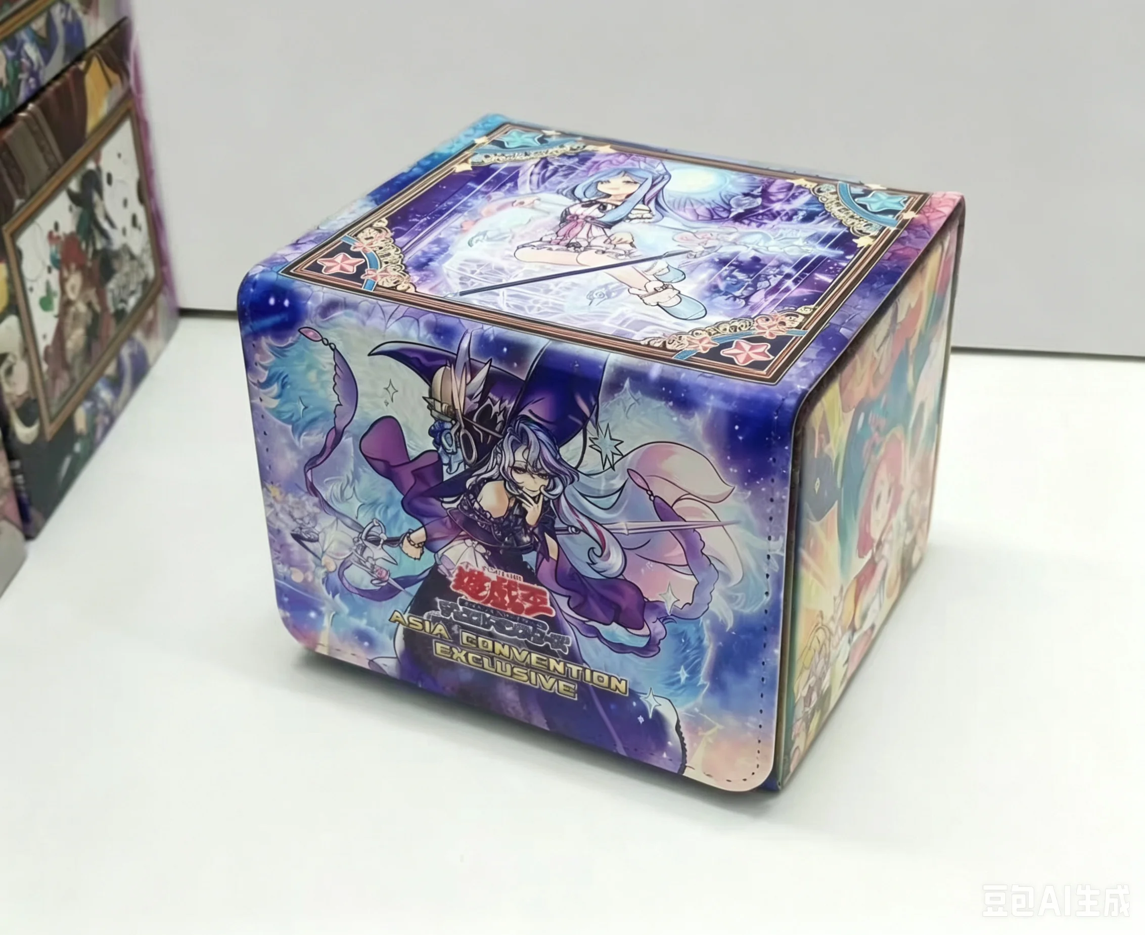 Yugioh Witchcrafter Madame Verre Madame Rilliona Deck Box Yu-Gi-Oh! Boîte de rangement en cuir PU pour cartes à collectionner TCG OCG PTCG 100+