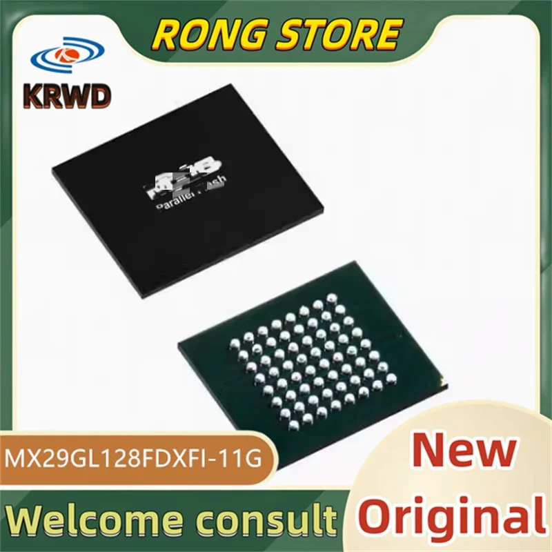 

5PCS New and original MX29GL128FDXFI-11G MX29GL128FDXFI MX29GL128FDXF BGA64