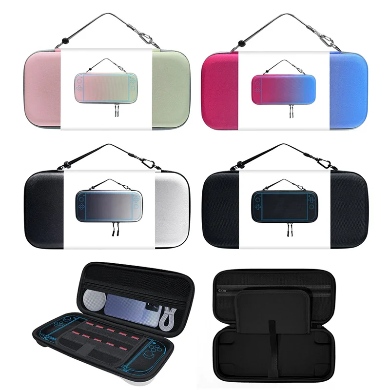 JABS-For Switch 2 حقيبة حمل محمولة خفيفة الوزن ذات غلاف صلب حقيبة سفر حقيبة واقية لوحدة التحكم والملحقات