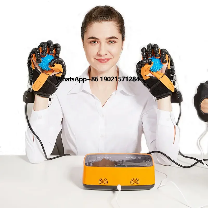 

Hot Selling Finger Stroke Training for Disabled Patients Rehabilitation Robot Two Handed Trainer