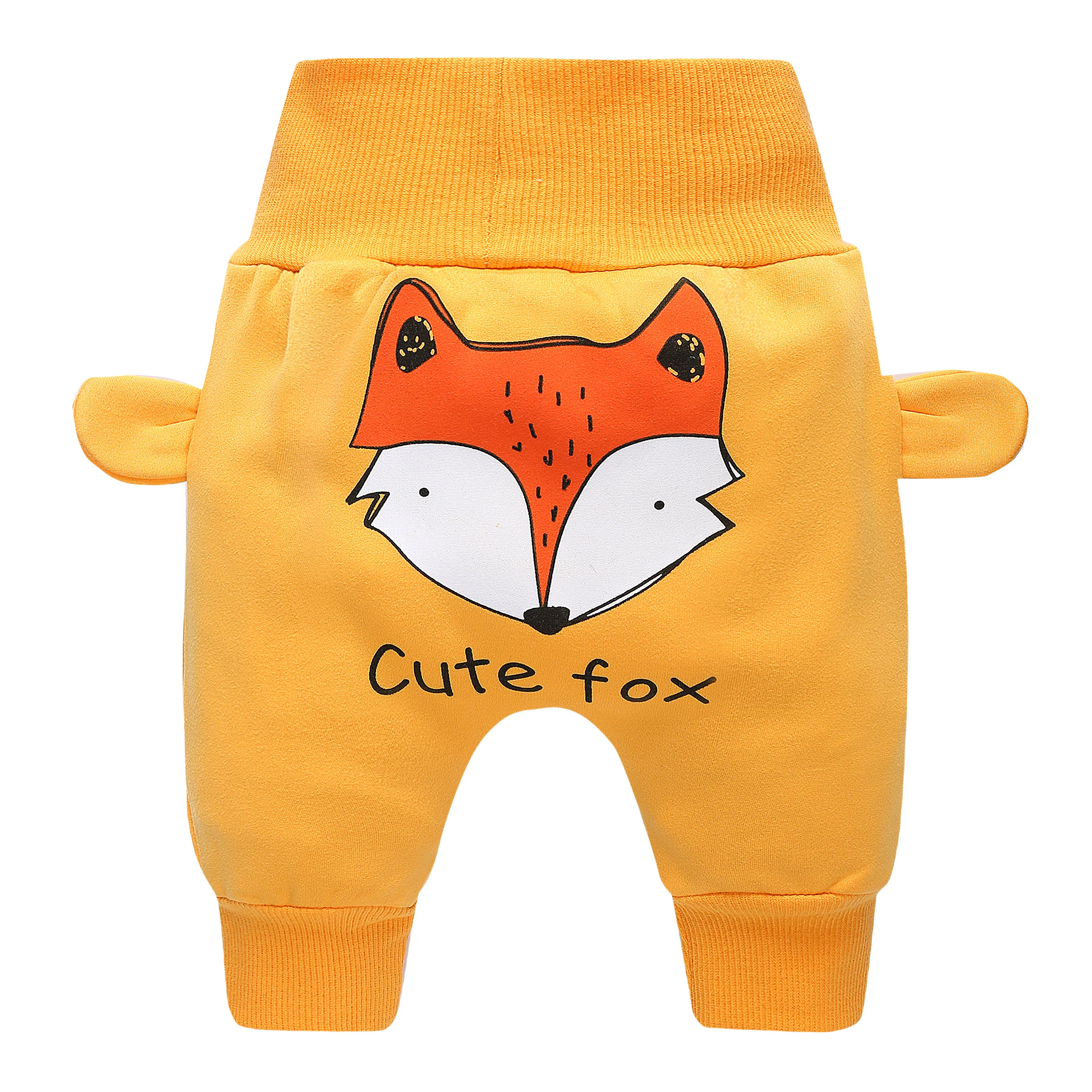 0-4 years old spring and autumn new baby pants double fleece thickened warm PP pants high-waisted belly pants children\'s casual