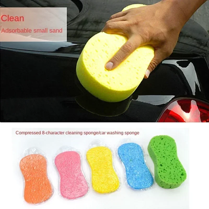 Car Wash Sponge 23*11 Cars Wash Waxing Honeycomb Sponges Cleaning Tool Auto Vacuum Compressed 8-character Sponge
