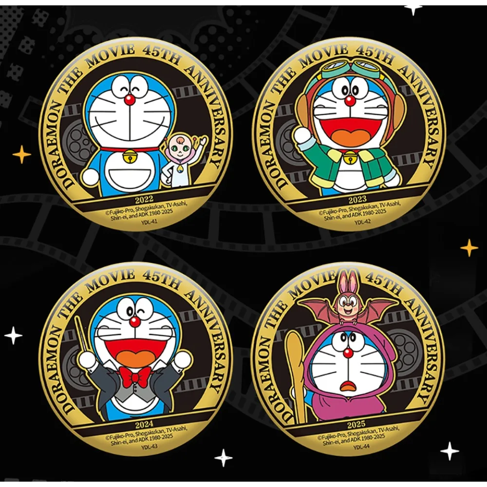 KAYOU Genuine Doraemon Creative Theme Badge Japanese Anime Cartoon Funng Round Brooch Collection Clothes Bag Decoration Gifts