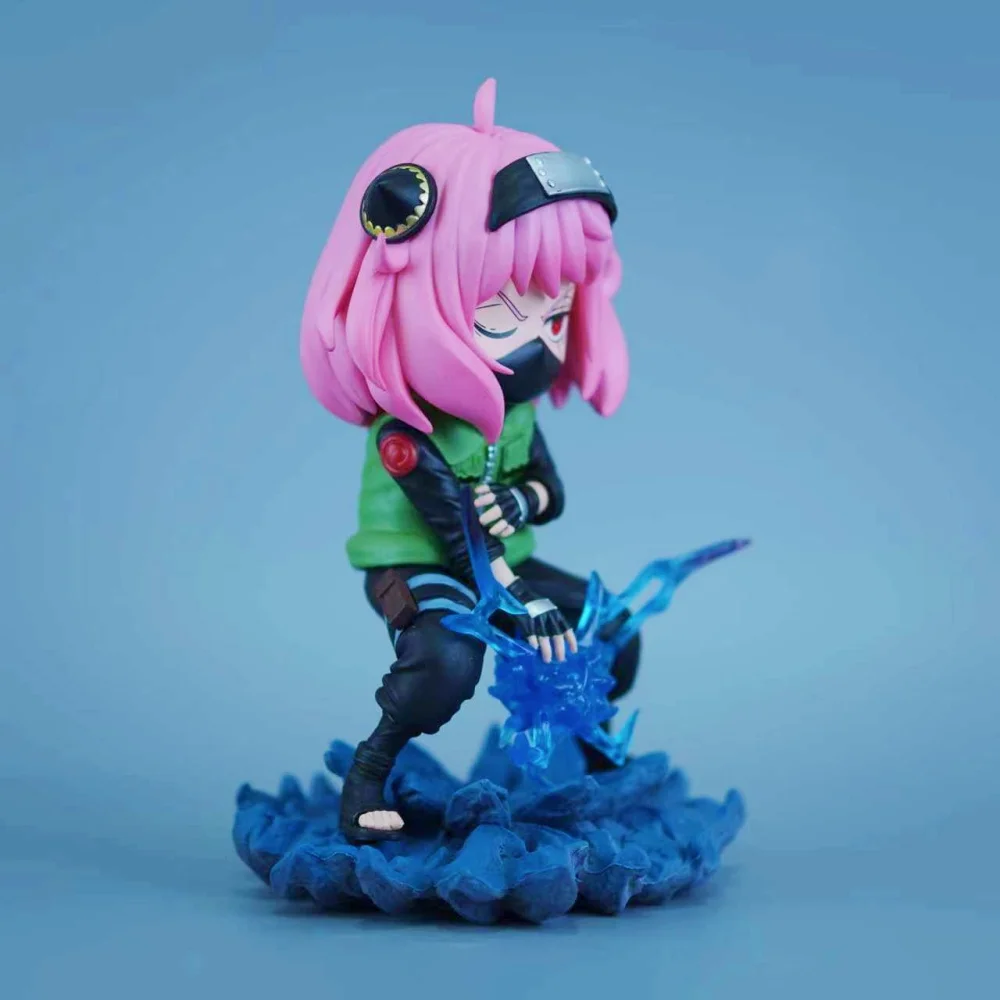 19 سنتيمتر/7.48in أنيمي ناروتو الشكل أنيا مزور تأثيري هاتاكي كاكاشي عمل أرقام بولي كلوريد الفينيل تمثال جمع نموذج اللعب الهدايا