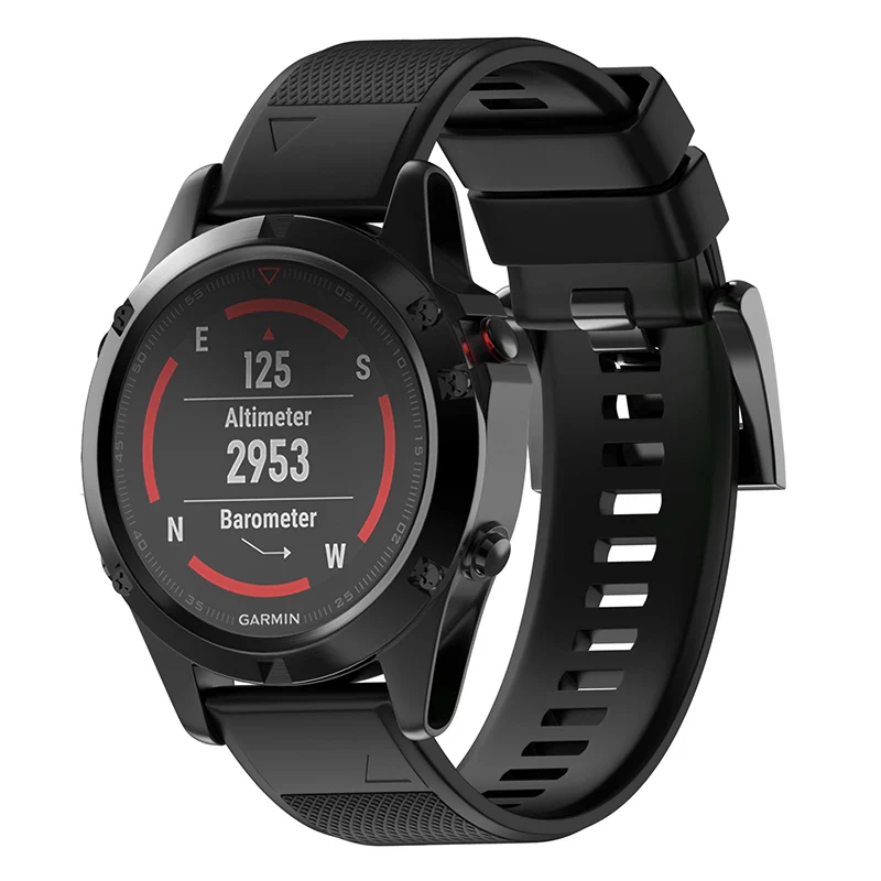 실리콘 시계 밴드 스트랩, Garmin Fenix 6X 6 Pro 7X 7 5 5X Plus Easyfit 손목 밴드, Epix Gen 2 스마트 워치 팔찌, 26mm, 22mm