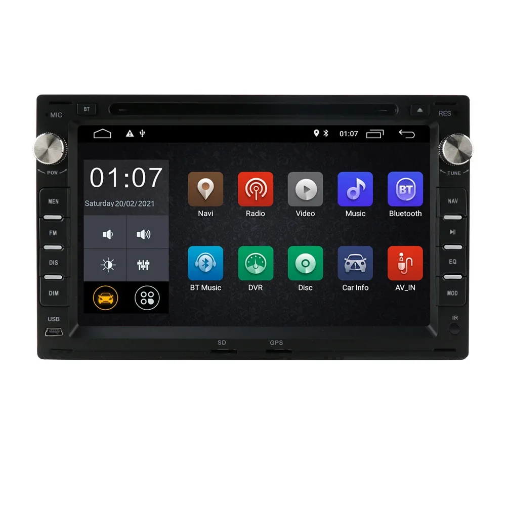 

7inch Indash Touch Screen Car Gps Radio Stereo Cd Dvd Player For Vw Polo Mk3/4/5 Jetta Golf Passat T5