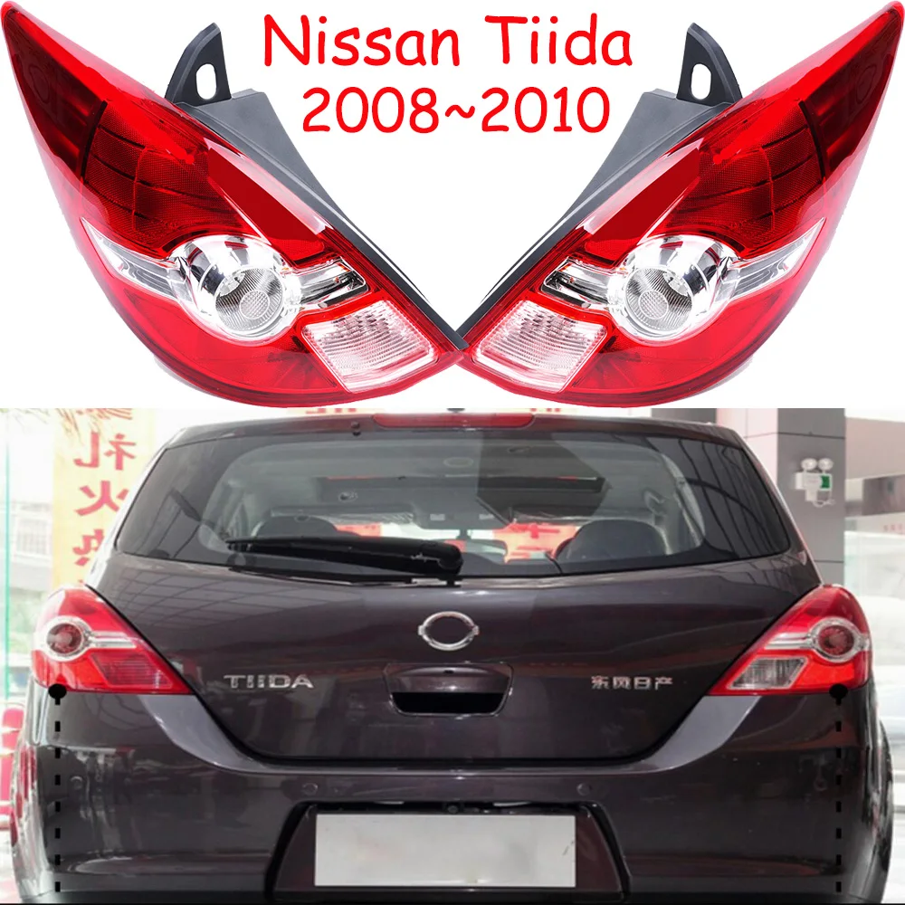 

1pcs car bumper Micra tail light for Nissan Tiida taillight Taillamp 2008~2010y car accessories for Nissan Tiida fog lamp