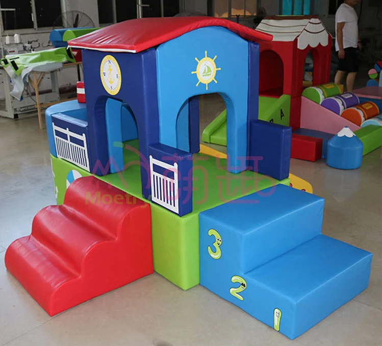 Moetry Indoor Pirate Ship Soft Playground for Home School Shopping Mall Use