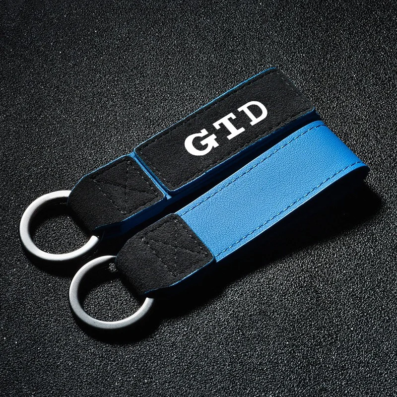 Suede Car Keychain Keyring Key Decoration Pendant Anti-Loss For VW Volkswagen GTD GOLF 4 5 6 7 8 MK7 MK5 MK6 Styling Accessories