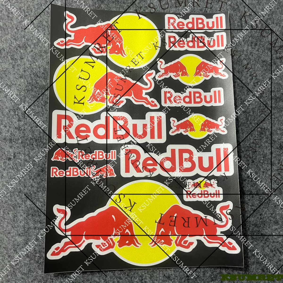 الفينيل ل ريد بول دراجة نارية ملصق مائي خزان شعار ملصقات مجموعة #1