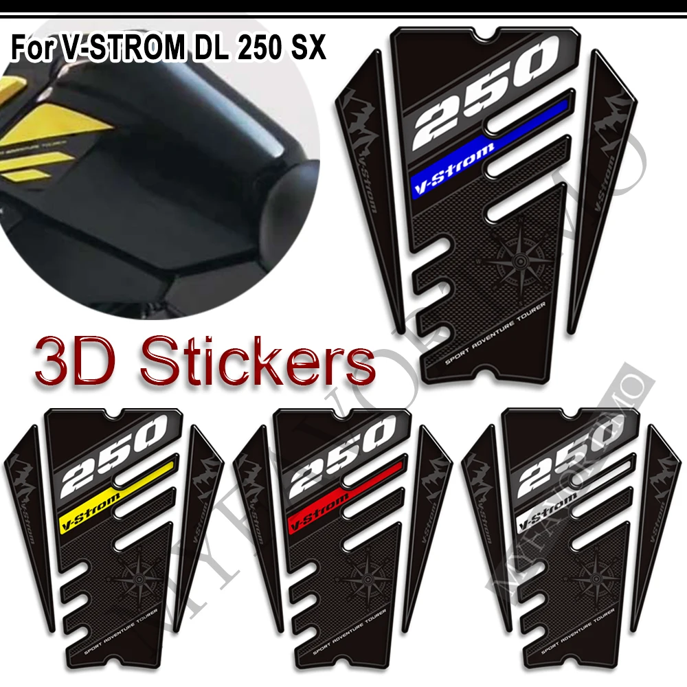 For Suzuki VSTROM V STROM DL 250 SX 250SX Adventure Motorcycle Stickers Tank Pad Decals Protector 2016 2017 2018 2019 2020 2021