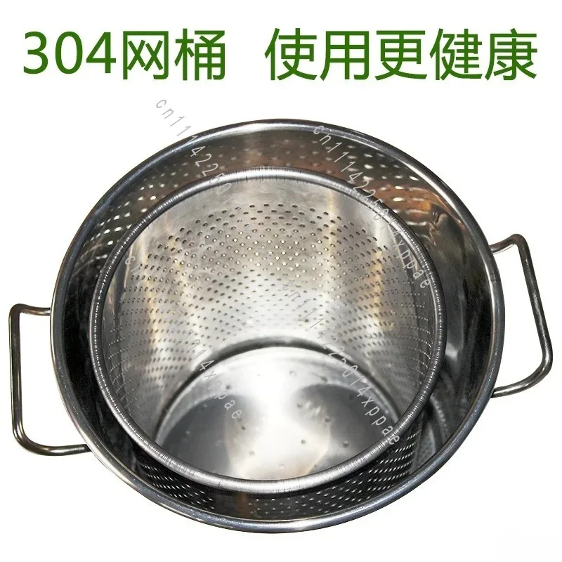 Household Fruit Juicer Crusher for DIY Wine Making Equipment Detachable Grape Press Filter Machine Stainless Steel