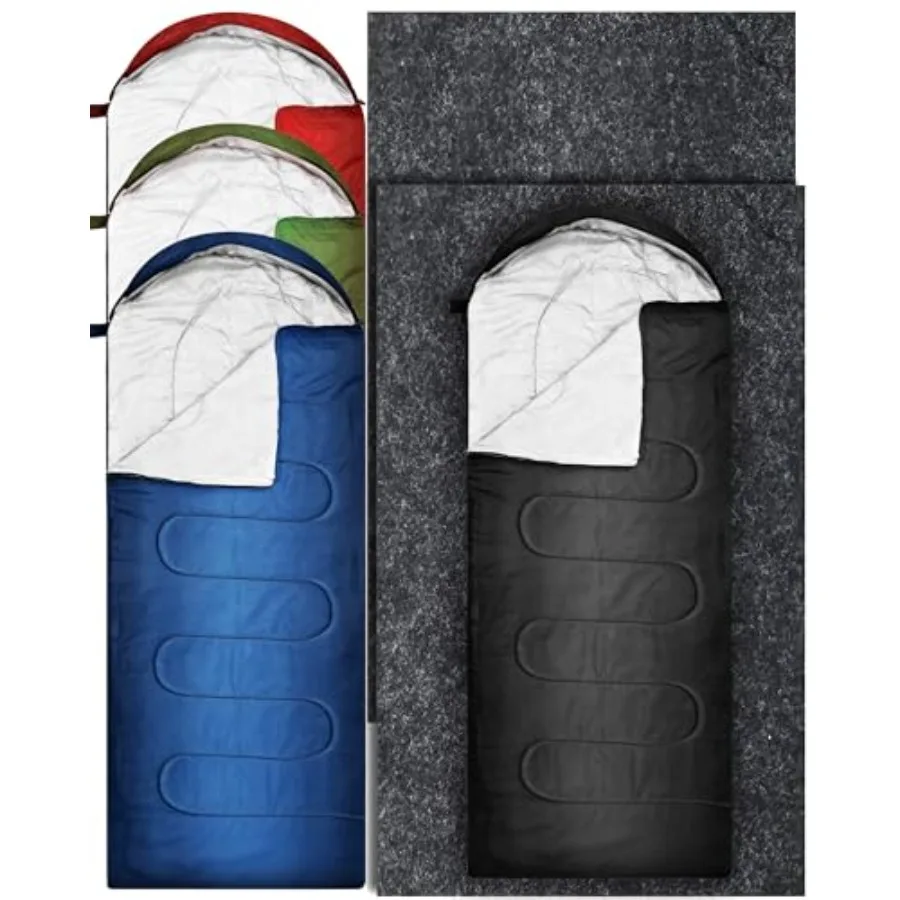 

Набор из 6 водонепроницаемых легких спальных мешков для зимнего кемпинга (до -0 градусов) для взрослых, бездомных людей и использования в холодную погоду