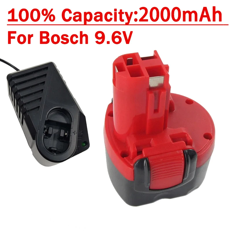 

BAT048 9.6V 2000mAh Battery Replacement For Bosch BAT048 BAT100 BAT119 2607335272 2607335461 GSR 9.6VE-2 PSR 9.6VE-2 PSR960