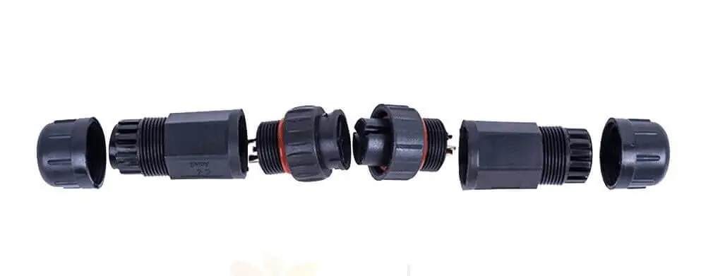 M19 4Pin Assembly Connector Male Female Screw Lock Cable Led Viewing Light Waterproof Plug
