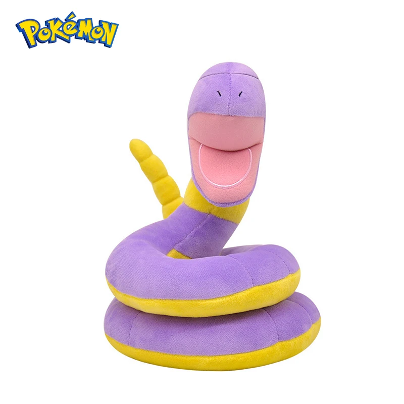 Pokemon Kawaii Ekans Stuffed Toys Cartoon&Cute Arbor Snake Plush Dolls Throw Pillow Birthday Gift  For Kids Friends Boys