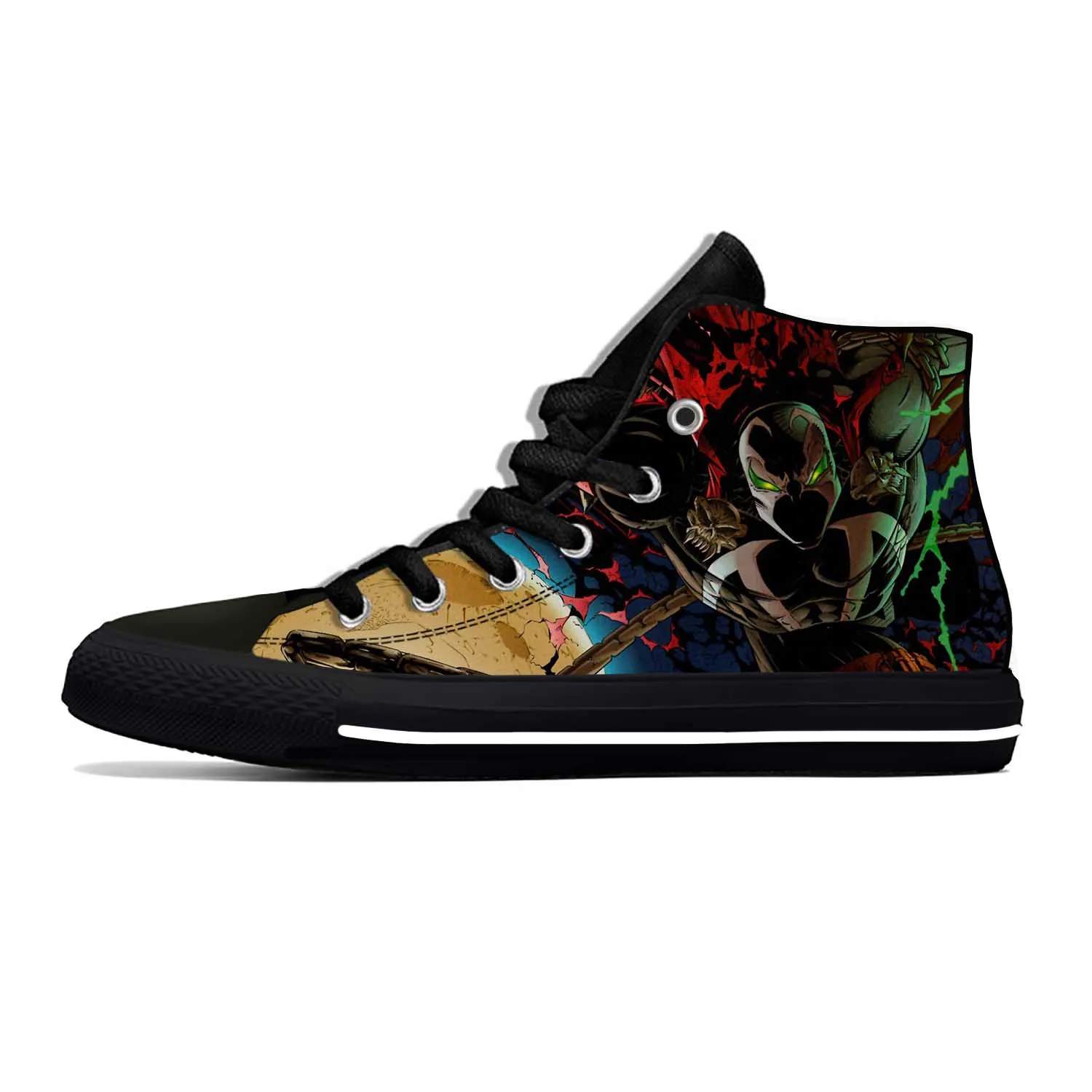 Anime Cartoon Manga Spawn Superhero Fashion Latest Casual Shoes High Top Lightweight Board Shoes Breathable Men Women Sneakers