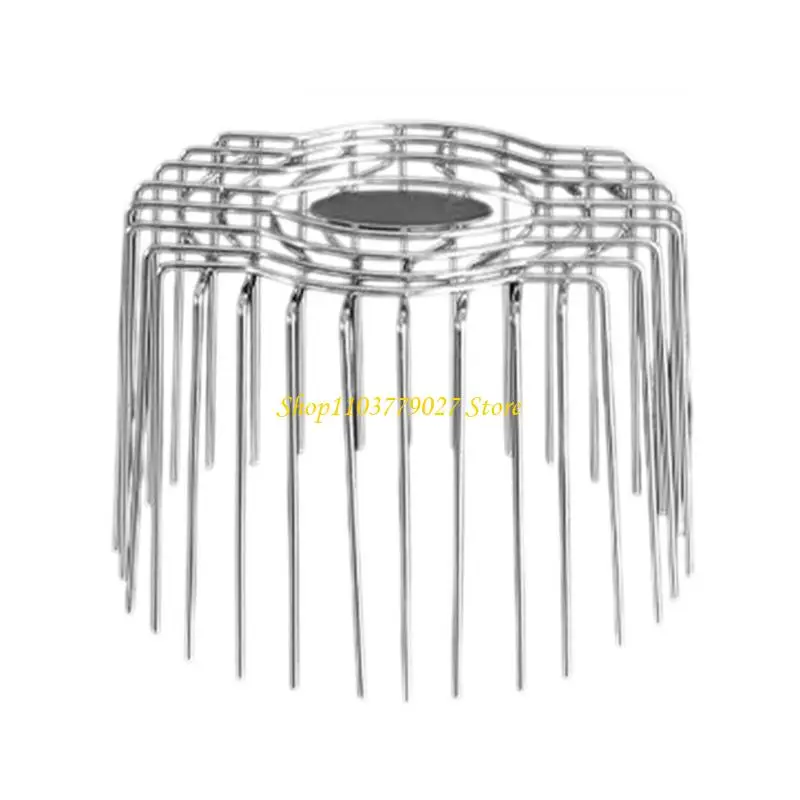 

C4DF стальная анти-грызущая сливная крышка изогнутая сетчатая конструкция легко чистится защита для труб прочная для защиты труб