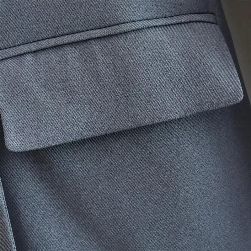 KEYANKETIAN Autunno Nuove Donne Abbigliamento Doppio Petto Flip Pocket Abito da Ufficio Allentato Cappotto da Donna Vestito da Pendolarismo
