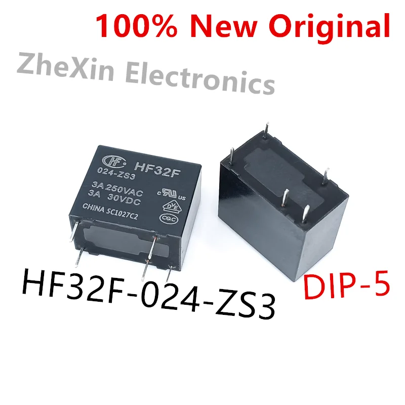 10PCS/Lot   HF32F-024-ZS3 、HF32F-012-ZS3 、HF32F-005-ZS3  New Original Power Relay   HF32F/012-ZS3 、HF32F/005-ZS3 、HF32F/024-ZS3