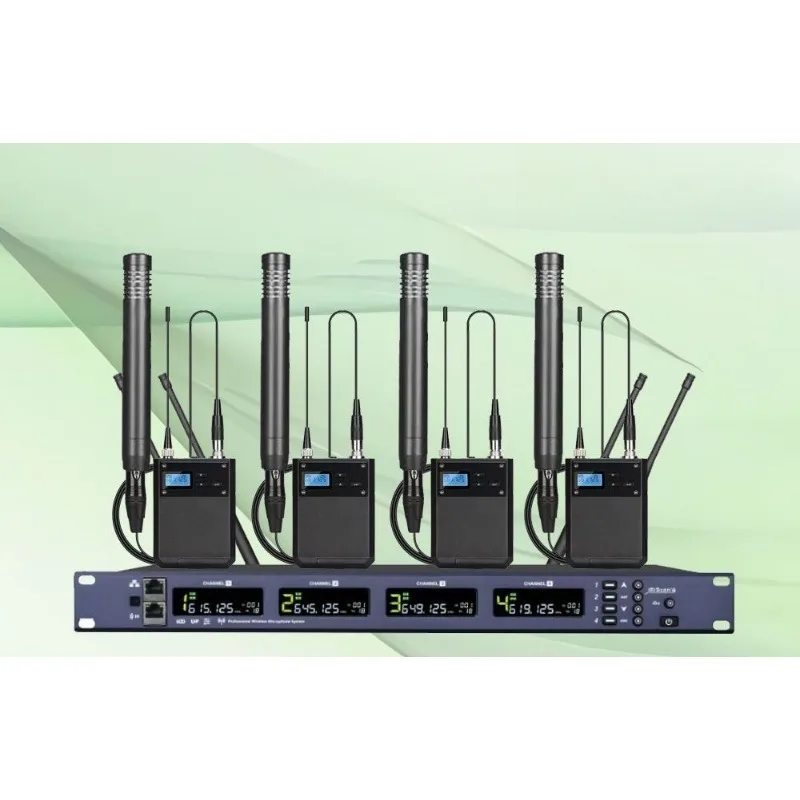 

Wireless professional microphone, fanny pack, capacitive small diaphragm, head wearing chest microphone, performance microphone