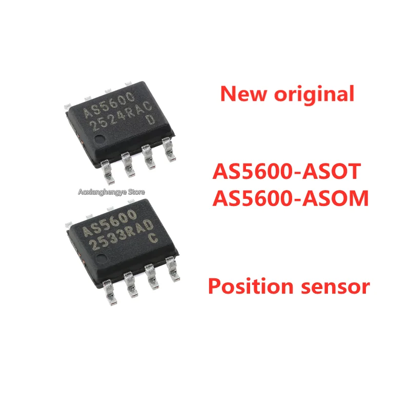 5PCS AS5600-ASOT AS5600-ASOM SOP8 Magnetic rotary position sensor/magnetic encoder IC chip