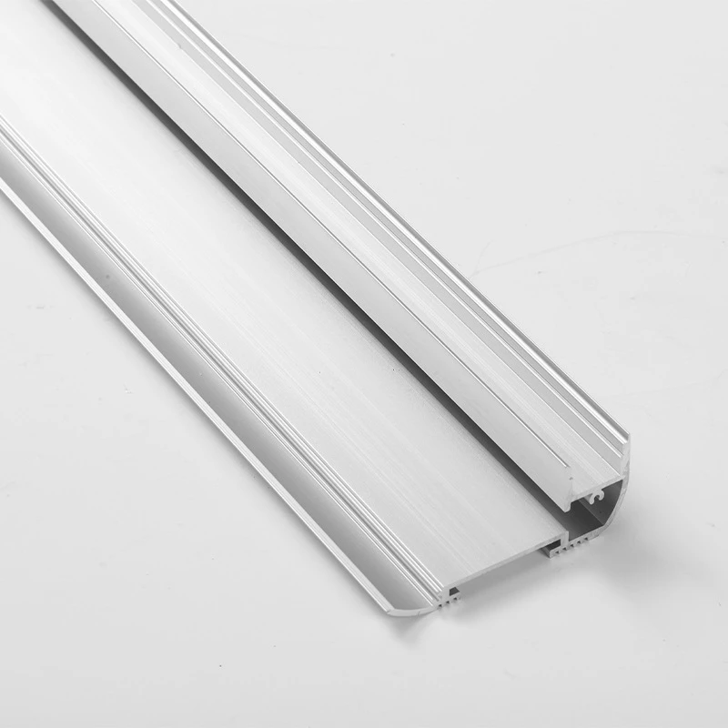 

1m/pcs Customized silver Anodized staircase led profile aluminium extrusion profiles for cinema theatre step light