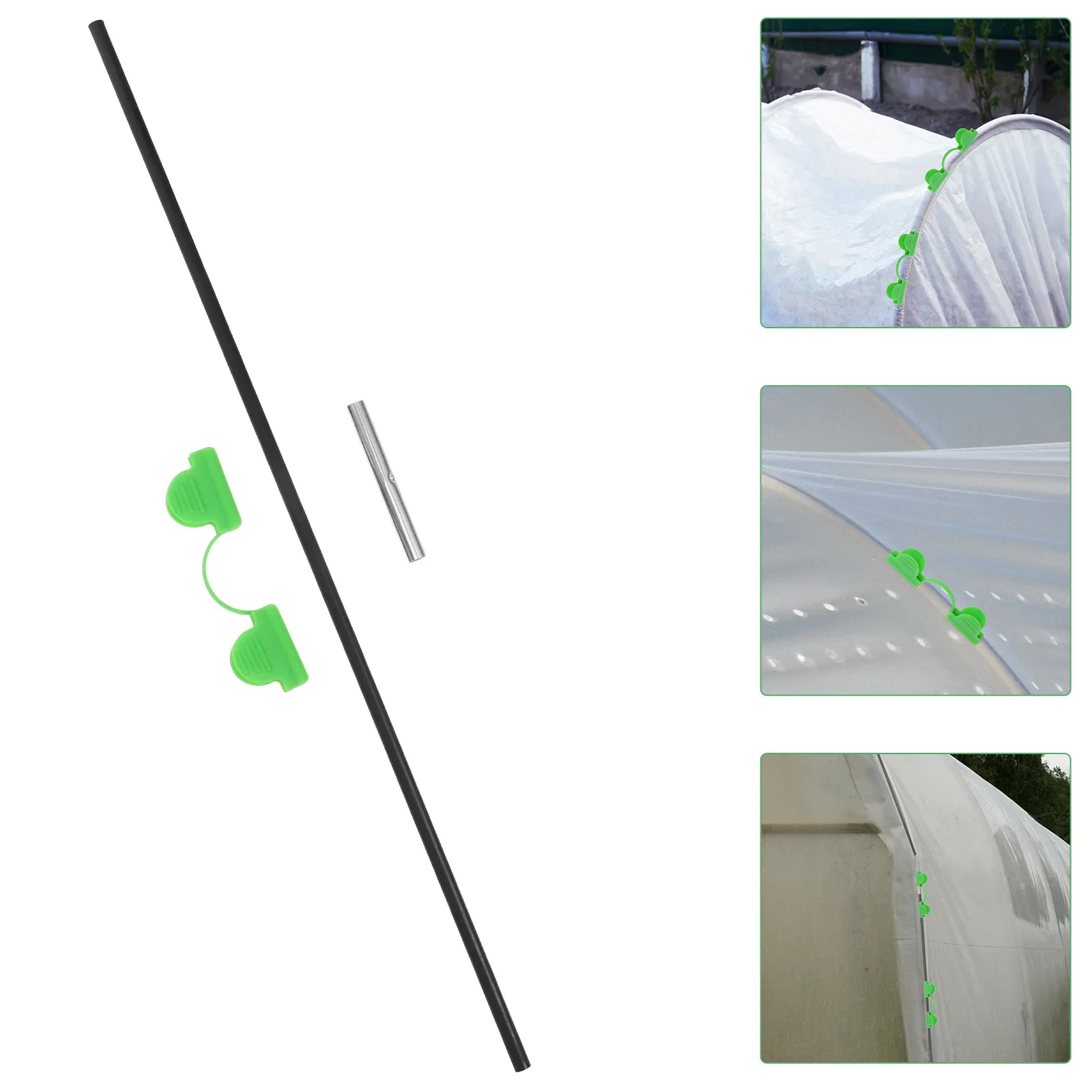 

Комплект арочных каркасов для теплиц (1 шт.): фиберглассовые дуги для сада, легко устанавливаемые, с регулируемой высотой, для приподнятых грядок, садовых тоннелей, укрытий для рядов.