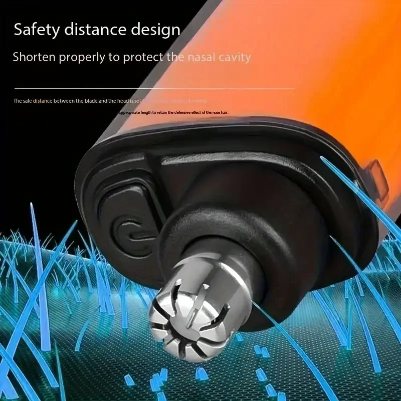 Pemangkas Bulu Hidung dengan Baterai Terpasang - Dapat Diisi Ulang Ideal untuk Perawatan Pribadi Pria Penjagaan Gambar Rapi Pemangkas Bulu Hidung