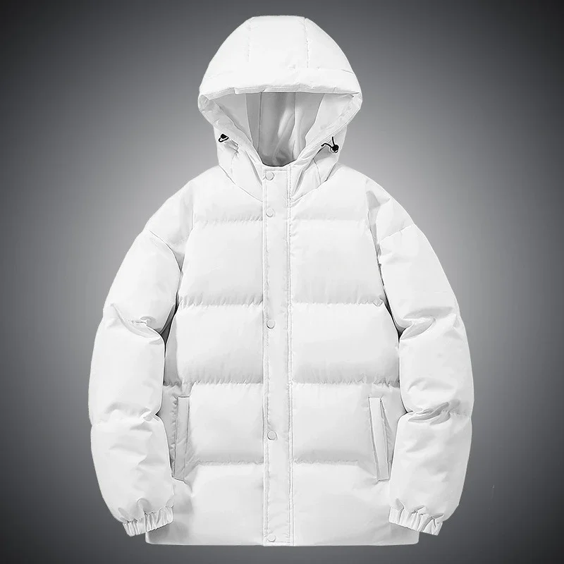 

Men's Hooded Parkas Solid Warm Couple Jacket Autumn Winter Outdoor Casual Outwear Coats Men Cotton Padded Sports Jackets