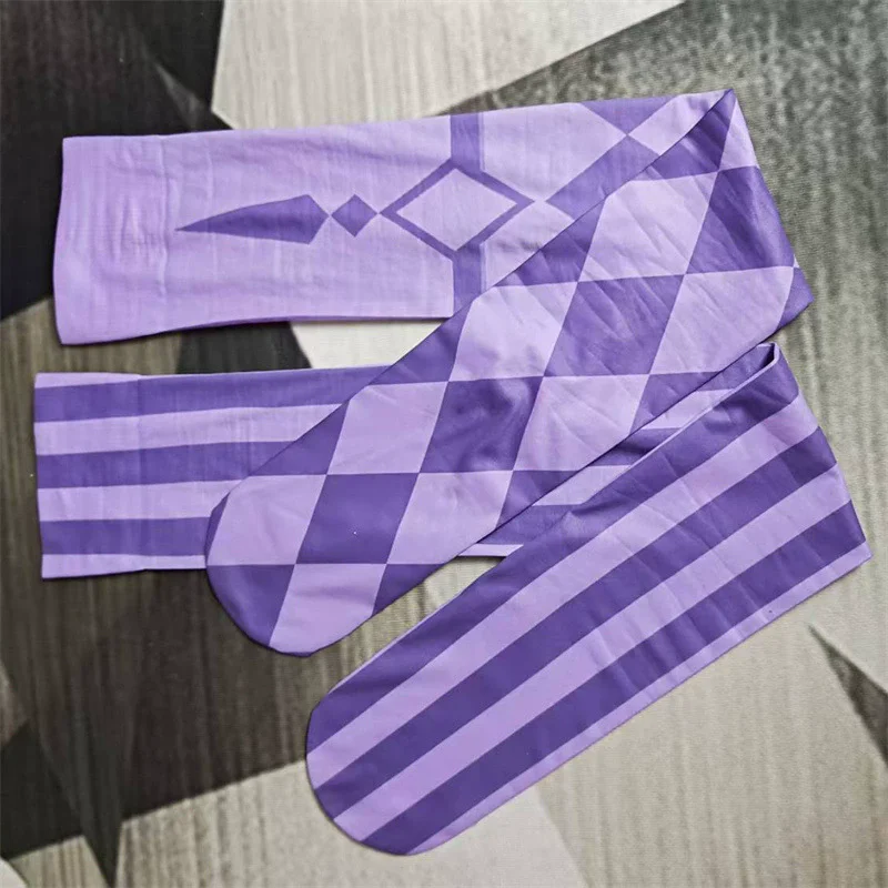 جوين لعبة LOL تأثيري مخطط الفخذ العليا الجوارب لوليتا الحلو فوق الركبة جوارب هالوين عيد الميلاد لعب الأدوار الهدايا